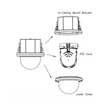 FA3 PoE 2MP 30x In-Ceiling indoor PTZ Dome Camera - Fengtaida