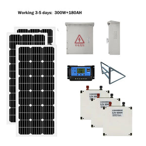 Max 300W 180AH Solar Panel Energy Power System