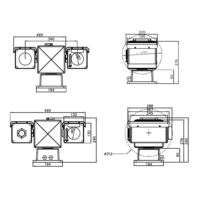 FTD-PTZD dual Spectrum Network Positioning System - Fengtaida