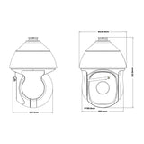50X 4K 8MP 1KM Laser IRW2 IR Wiper Starlight Speed Dome Camera - Fengtaida