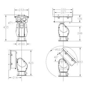 FTD-PTZH  Pan tilt Camera - Fengtaida