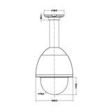 IP67 FA3 PTZ dome clear outdoor surface with Motorized Varifocal Lens - Fengtaida