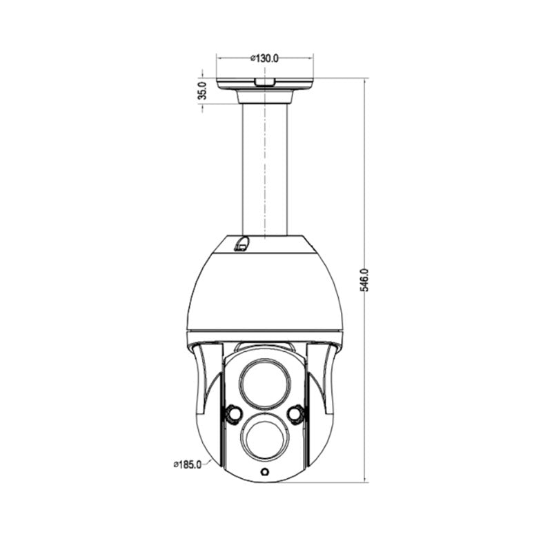H.265+ IR6 IR High speed dome outdoor Camera - Fengtaida